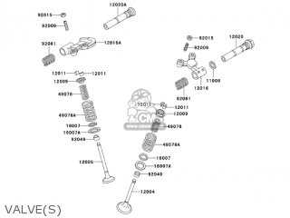 VALVE(S) - KL250D21 KLR250 2004 USA CALIFORNIA