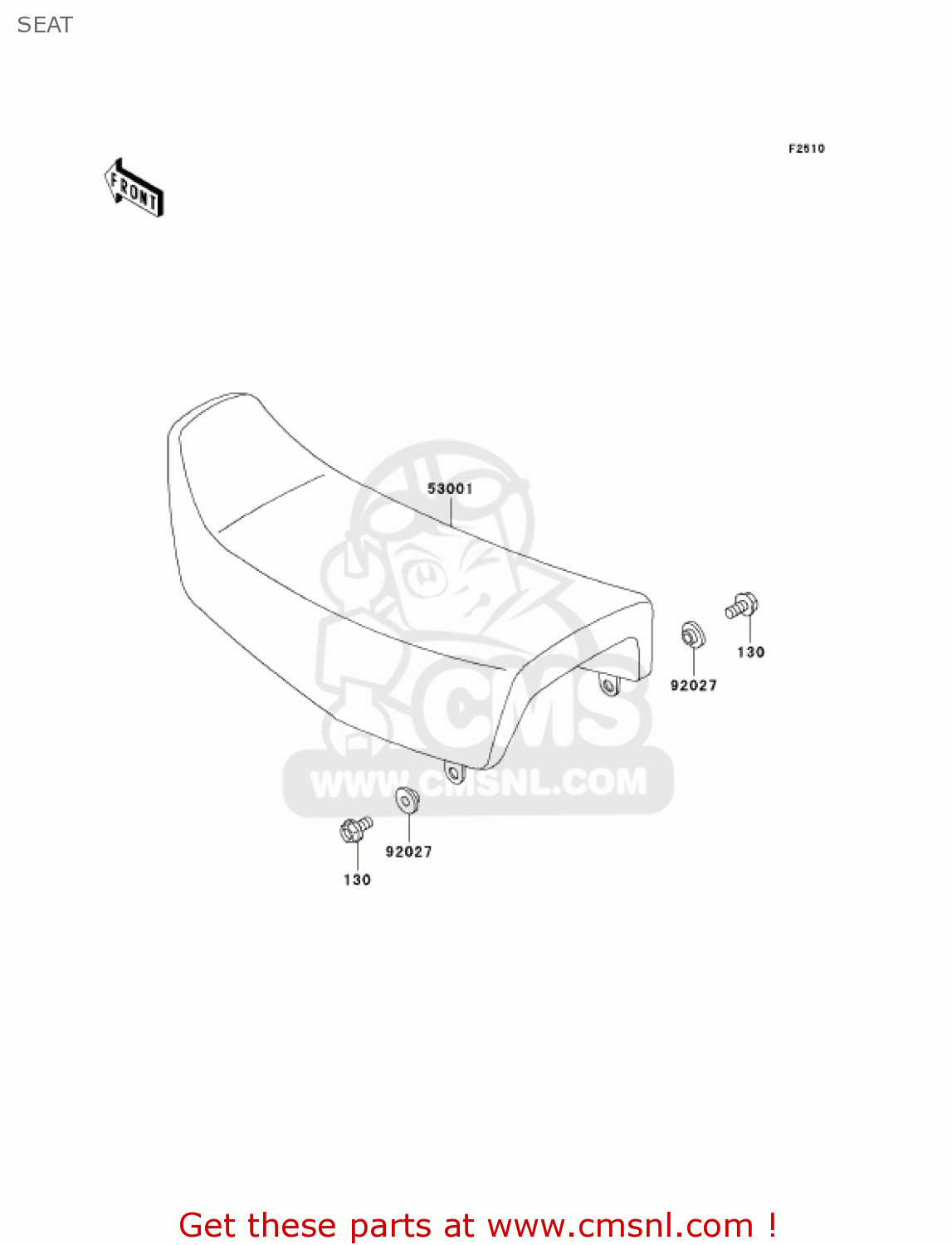 SEAT KL250D22 KLR250 2005 USA CALIFORNIA
