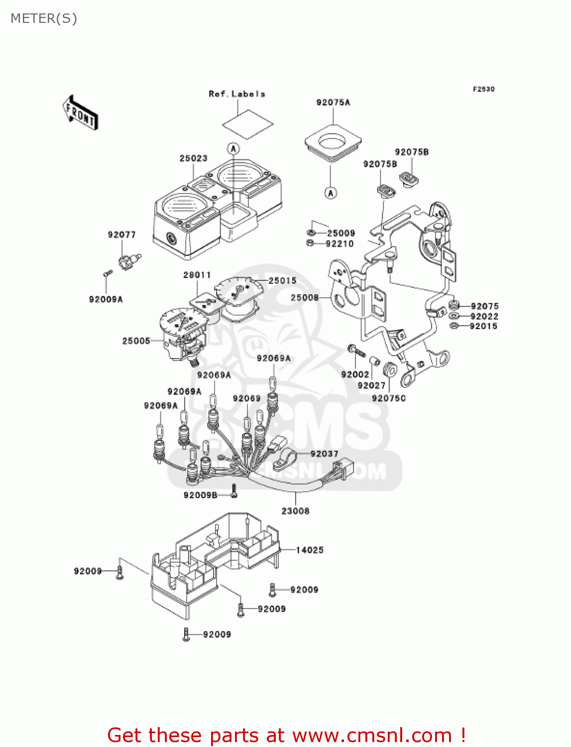 METER(S) KL250D22 KLR250 2005 USA CALIFORNIA