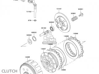 CLUTCH - KL250D22 KLR250 2005 USA CALIFORNIA