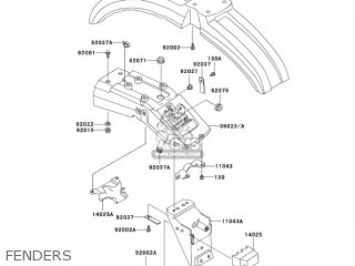 FENDERS - KL250D22 KLR250 2005 USA CALIFORNIA