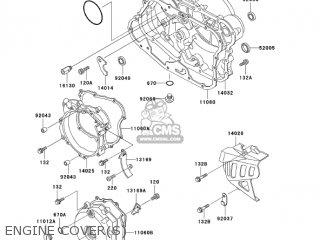 ENGINE COVER(S) - KL250D22 KLR250 2005 USA CALIFORNIA