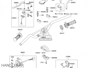 HANDLEBAR - KL250D22 KLR250 2005 USA CALIFORNIA