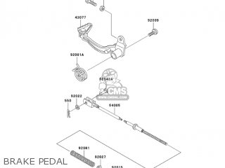 BRAKE PEDAL - KL250D22 KLR250 2005 USA CALIFORNIA