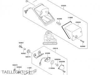 TAILLIGHT(S) - KL250D22 KLR250 2005 USA CALIFORNIA