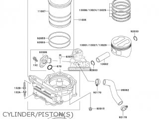 CYLINDER/PISTON(S) - KL250D22 KLR250 2005 USA CALIFORNIA