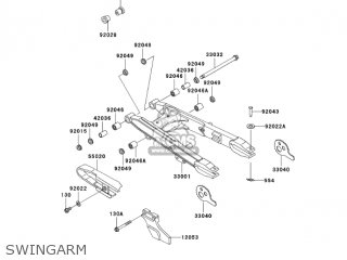 SWINGARM - KL250D22 KLR250 2005 USA CALIFORNIA