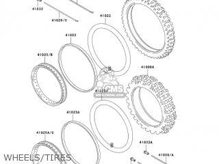 WHEELS/TIRES - KL250D22 KLR250 2005 USA CALIFORNIA