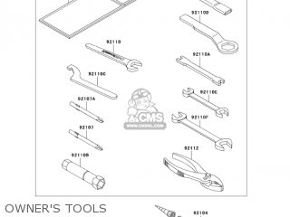 OWNER'S TOOLS - KL250D22 KLR250 2005 USA CALIFORNIA