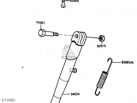 STAND - KL250D3 1986 EUROPE UK GR GU IT ST UR WG