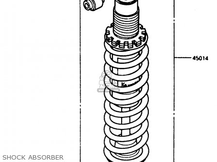 SHOCK ABSORBER - KL250D3 1986 EUROPE UK GR GU IT ST UR WG