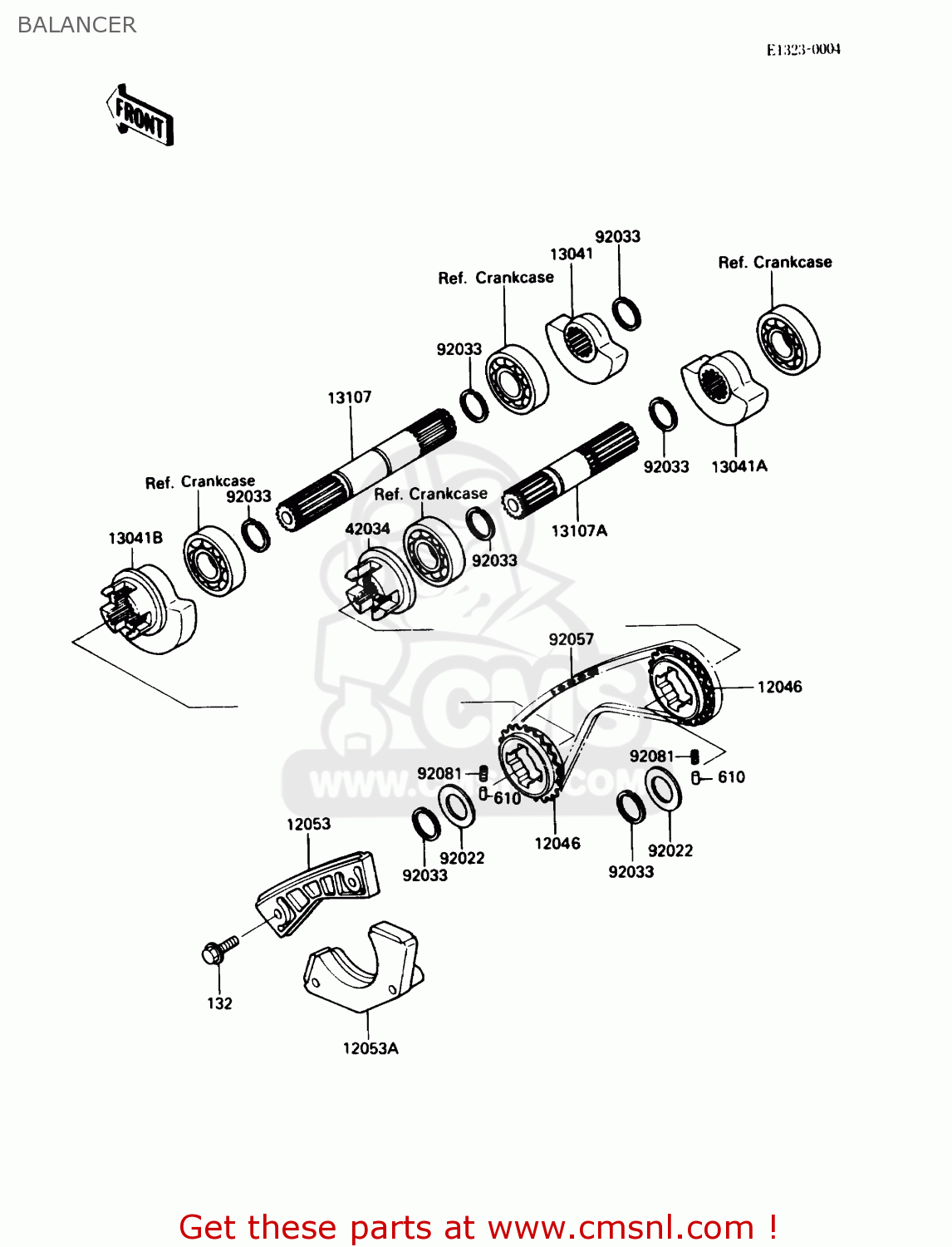 BALANCER KL250D4 KLR250 1987 USA CALIFORNIA CANADA