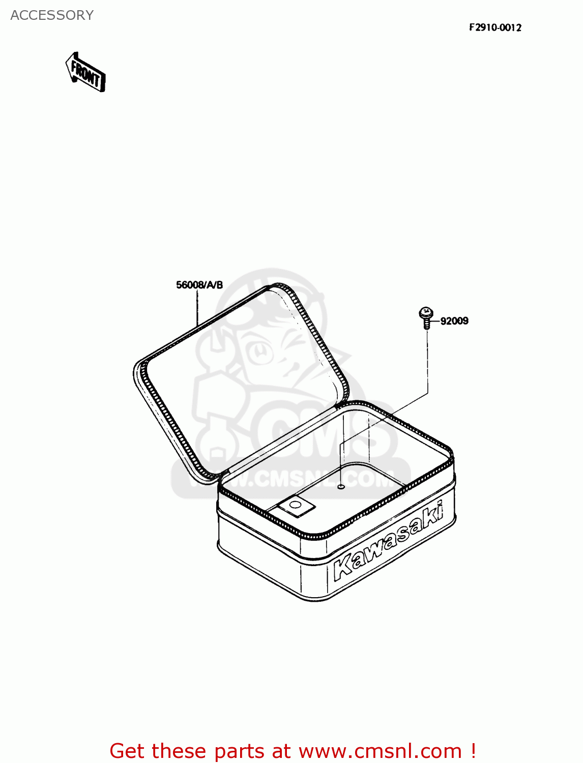 ACCESSORY KL250D4 KLR250 1987 USA CALIFORNIA CANADA