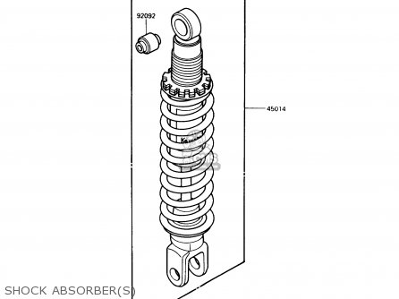 SHOCK ABSORBER(S) - KL250D4 KLR250 1987 USA CALIFORNIA CANADA