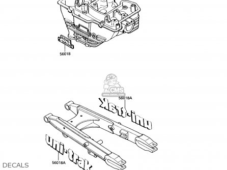 DECALS - KL250D4 KLR250 1987 USA CALIFORNIA CANADA