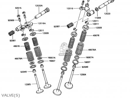 VALVE(S) - KL250D5 KLR250 1988 USA CALIFORNIA CANADA