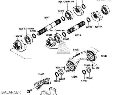 BALANCER - KL250D5 KLR250 1988 USA CALIFORNIA CANADA
