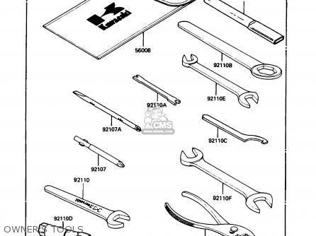 OWNER'S TOOLS - KL250D5 KLR250 1988 USA CALIFORNIA CANADA