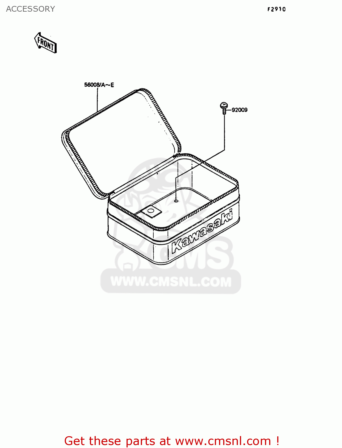 ACCESSORY KL250D6 KLR250 1989 EUROPE UK FG GR NR ST