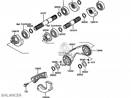 BALANCER - KL250D6 KLR250 1989 EUROPE UK FG GR NR ST