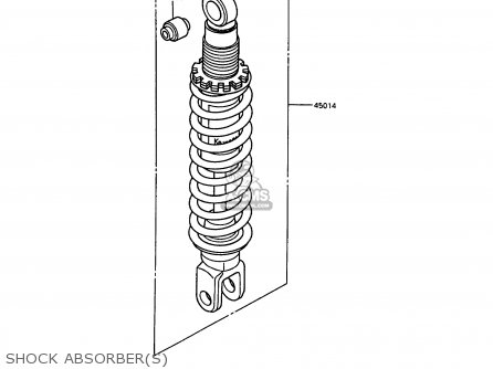 SHOCK ABSORBER(S) - KL250D6 KLR250 1989 EUROPE UK FG GR NR ST