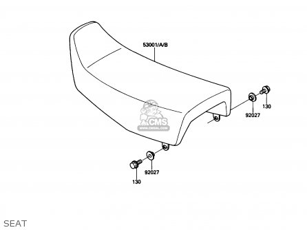 SEAT - KL250D6 KLR250 1989 USA CALIFORNIA CANADA