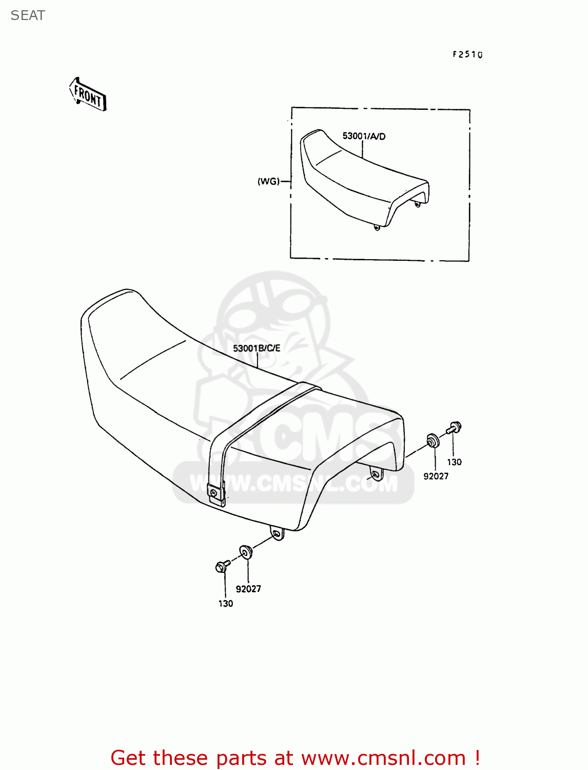 SEAT KL250D7 KLR250 1990 EUROPE UK FG GR