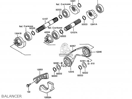 BALANCER - KL250D7 KLR250 1990 EUROPE UK FG GR