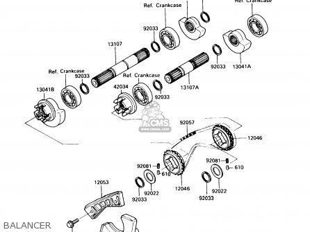 BALANCER - KL250D7 KLR250 1990 USA CALIFORNIA CANADA