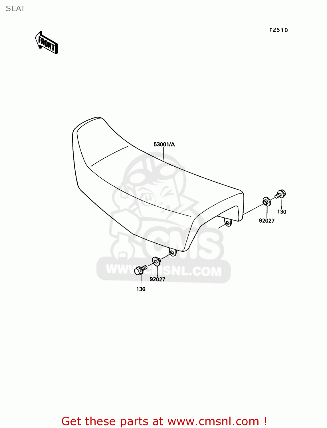 SEAT KL250D8 KLR250 1991 USA CALIFORNIA CANADA