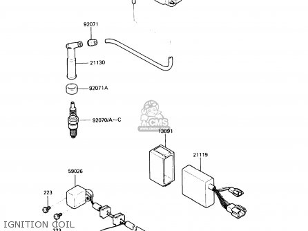 IGNITION COIL - KL250D8 KLR250 1991 USA CALIFORNIA CANADA