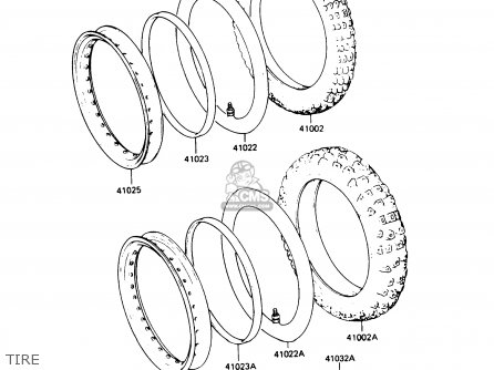 TIRE - KL250D8 KLR250 1991 USA CALIFORNIA CANADA