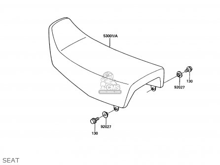 SEAT - KL250D8 KLR250 1991 USA CALIFORNIA CANADA