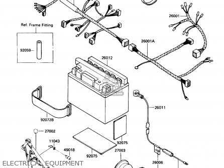 ELECTRICAL EQUIPMENT - KL250D8 KLR250 1991 USA CALIFORNIA CANADA