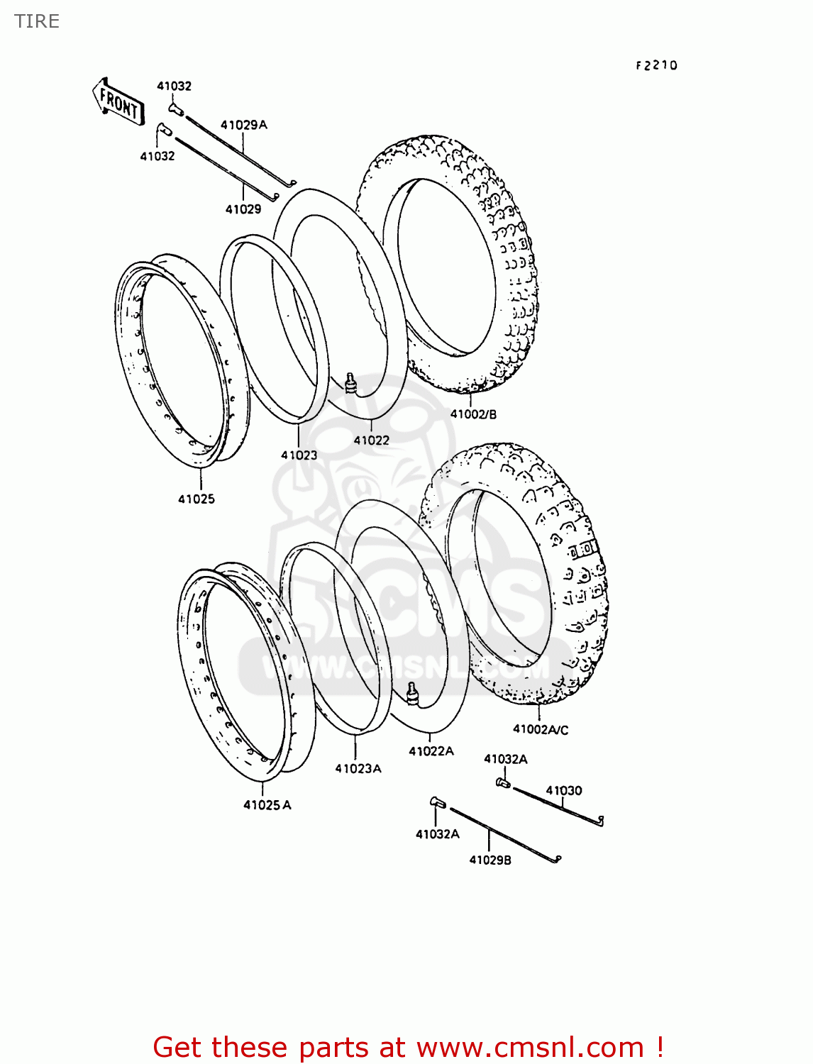 TIRE KL250D9 KLR250 1992 NORWAY