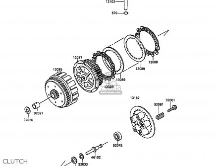 CLUTCH - KL250D9 KLR250 1992 NORWAY