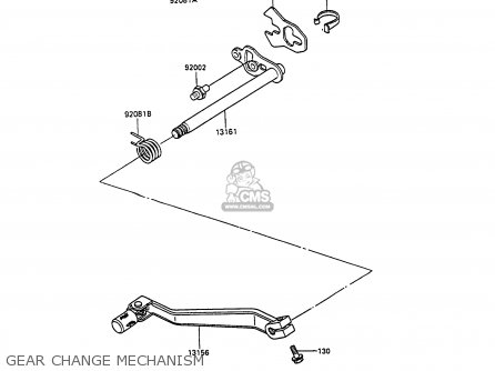 GEAR CHANGE MECHANISM - KL250D9 KLR250 1992 NORWAY