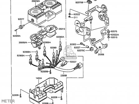 METER - KL250D9 KLR250 1992 NORWAY