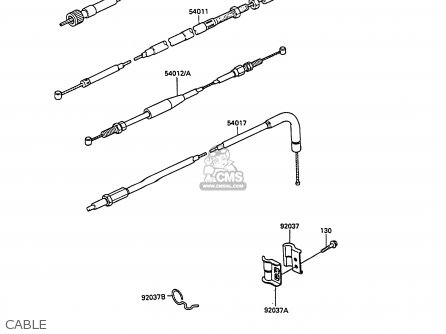 CABLE - KL250D9 KLR250 1992 NORWAY