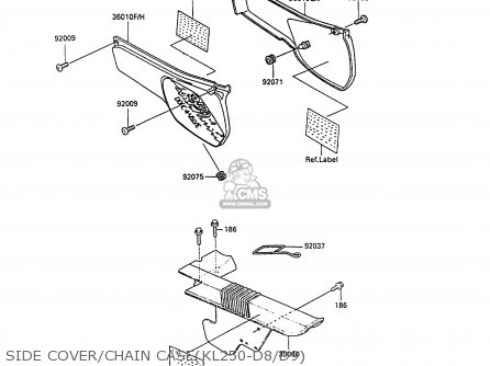 SIDE COVER/CHAIN CASE(KL250-D8/D9) - KL250D9 KLR250 1992 NORWAY