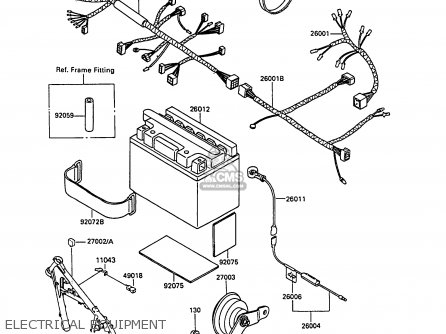 ELECTRICAL EQUIPMENT - KL250D9 KLR250 1992 NORWAY