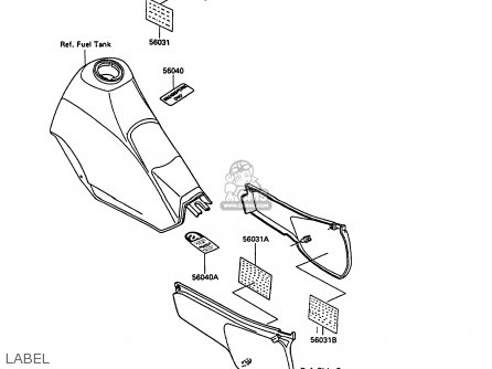 LABEL - KL250D9 KLR250 1992 NORWAY