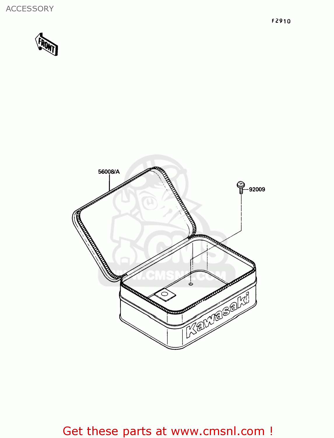ACCESSORY KL250D9 KLR250 1992 USA CALIFORNIA CANADA