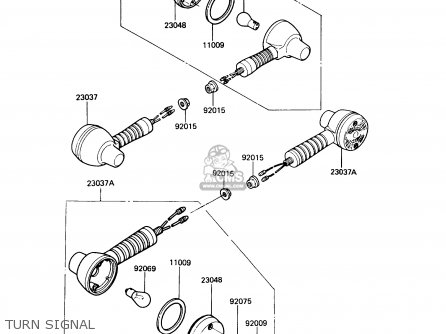 TURN SIGNAL - KL250D9 KLR250 1992 USA CALIFORNIA CANADA