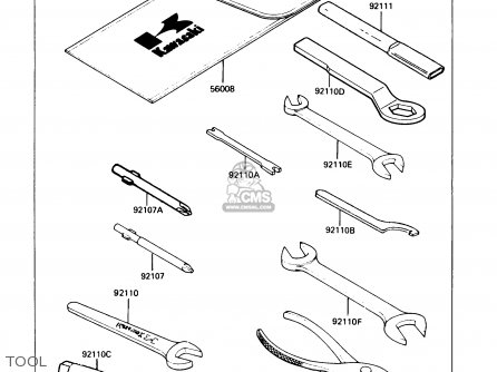 TOOL - KL250D9 KLR250 1992 USA CALIFORNIA CANADA