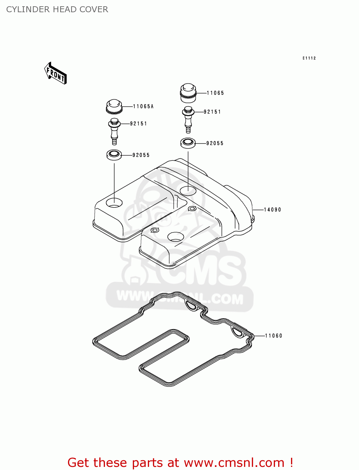 CYLINDER HEAD COVER KL250G4 SUPER SHERPA 2000 USA CANADA