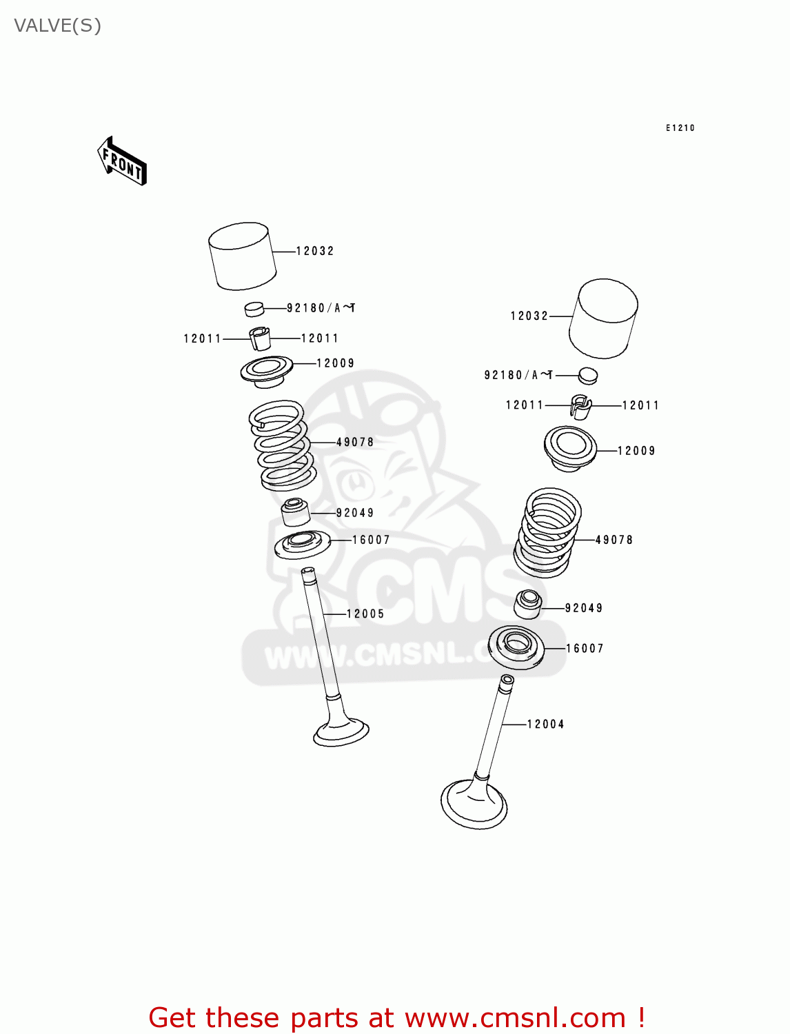 VALVE(S) KL250G4 SUPER SHERPA 2000 USA CANADA