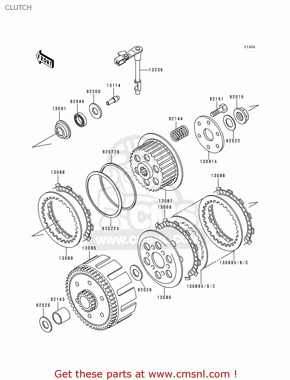 CLUTCH KL250G4 SUPER SHERPA 2000 USA CANADA