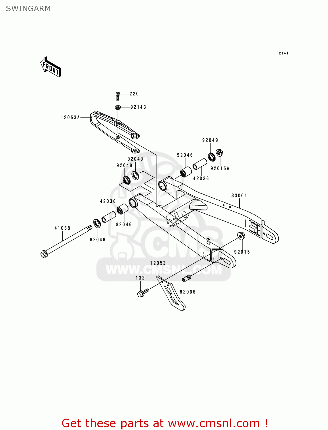 SWINGARM KL250G4 SUPER SHERPA 2000 USA CANADA