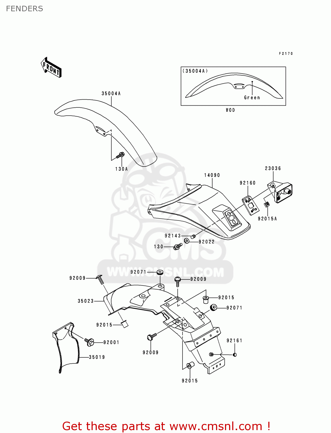 FENDERS KL250G4 SUPER SHERPA 2000 USA CANADA
